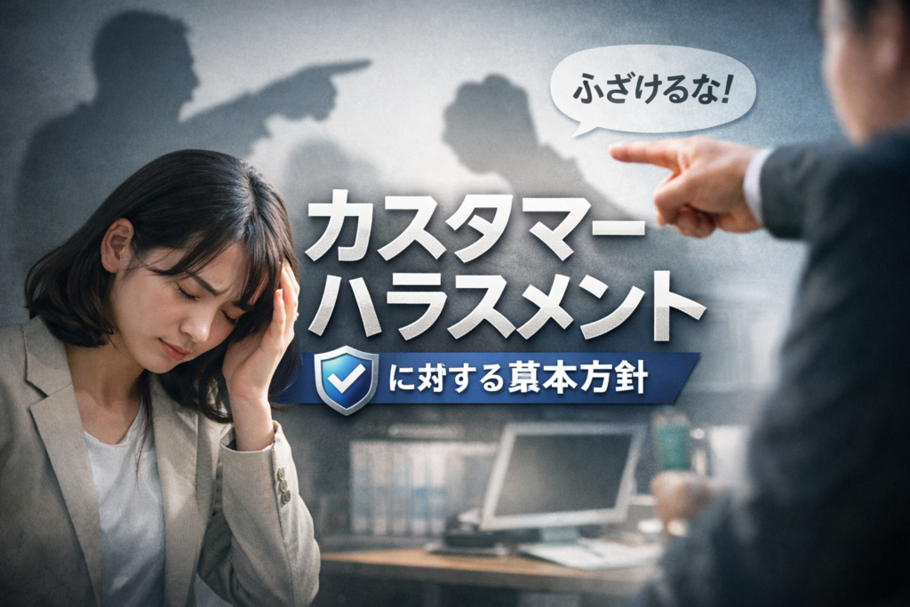 【重要】カスタマーハラスメントに対する基本方針